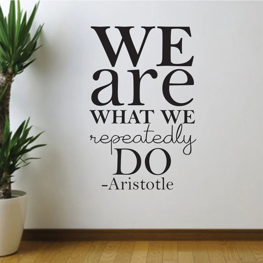 

Fashionable Aristotle quotes Home Decoration Accessories Wall Vinyl For Office Room Kids Rooms Decor Sticker Mural naklejki