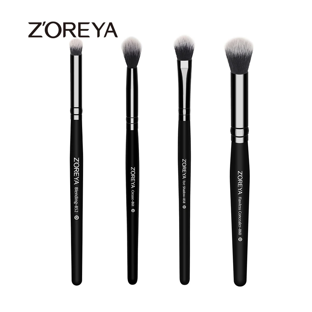 

ZOREYA Brand 4pcs Eye Make Up Brush Set Makeup Brushes Including Eye Shadow Eyeliner And Eye Brow Brush
