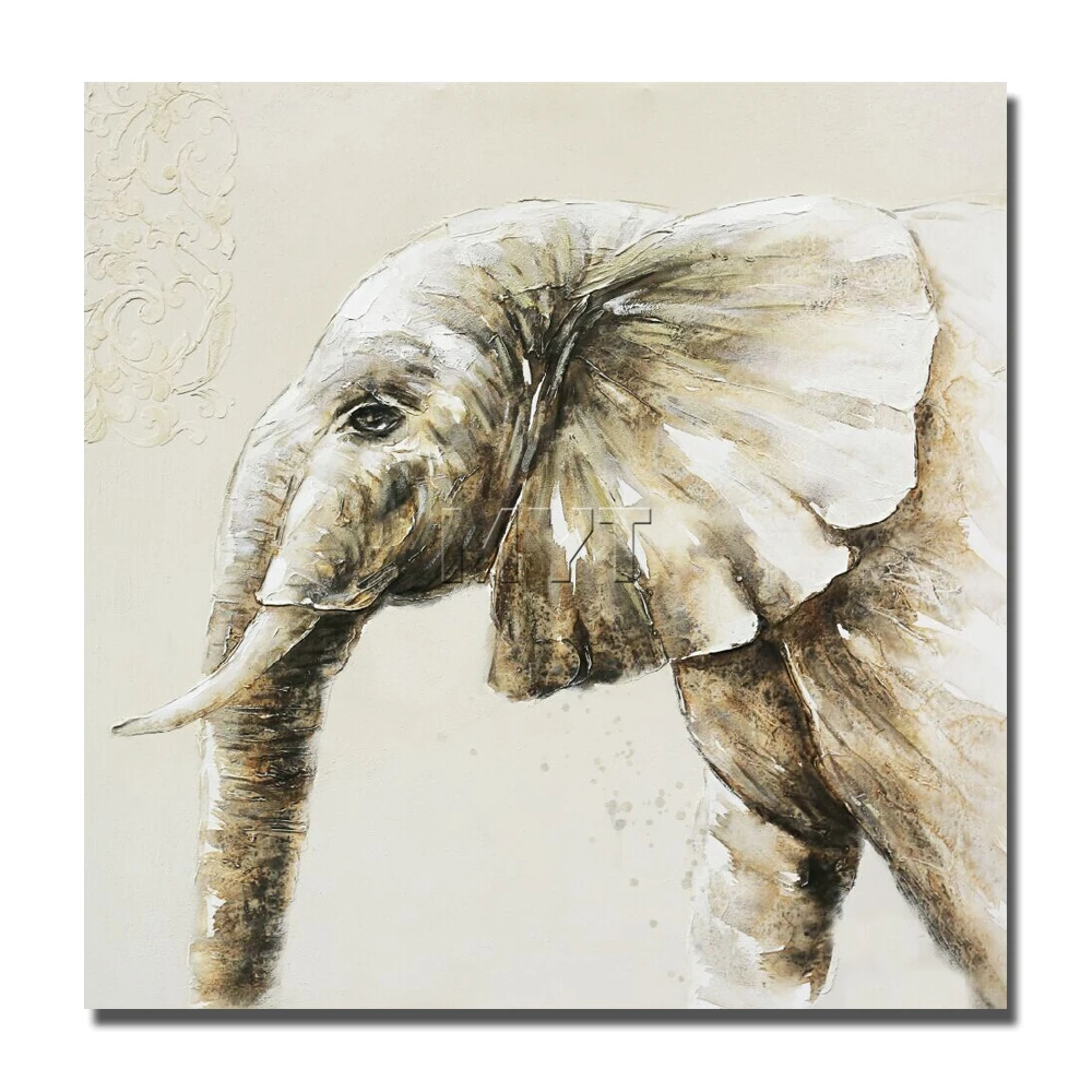 New Design Elephant Painting Modern Decoration Wall Art Living Room