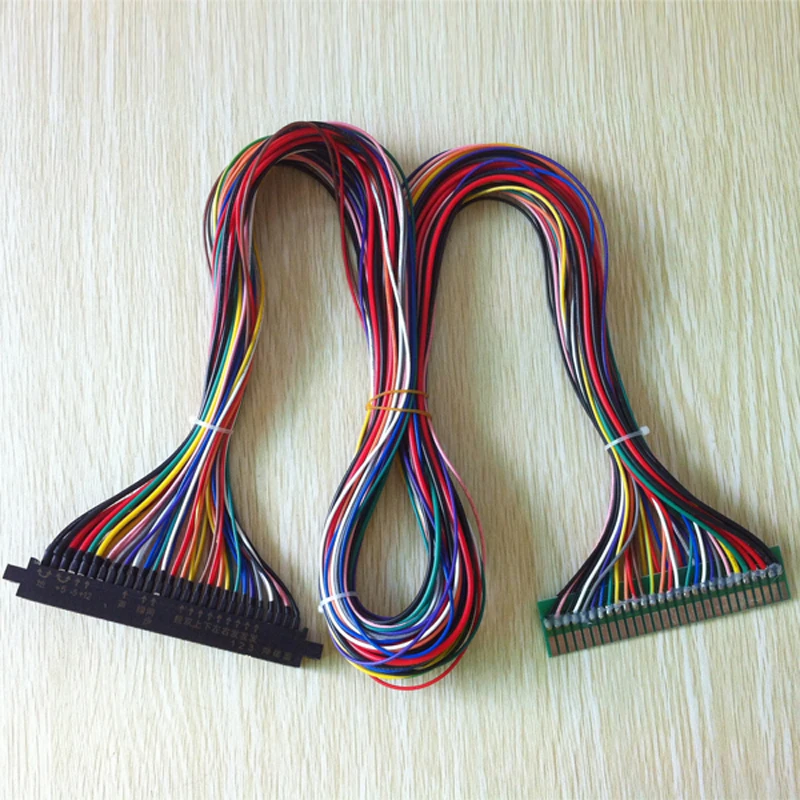 Full 56 pin JAMMA Harness Wire Wiring Loom Extender for veideo arcade game pandora box and 60 in 1 PCB game board