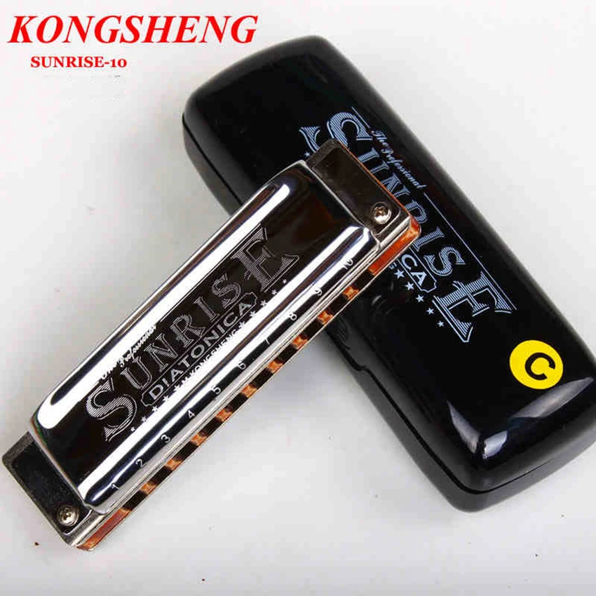 Губная гармошка KONGSHENG Diatonic 10 отверстий расческа в виде блюза и клена музыкальный