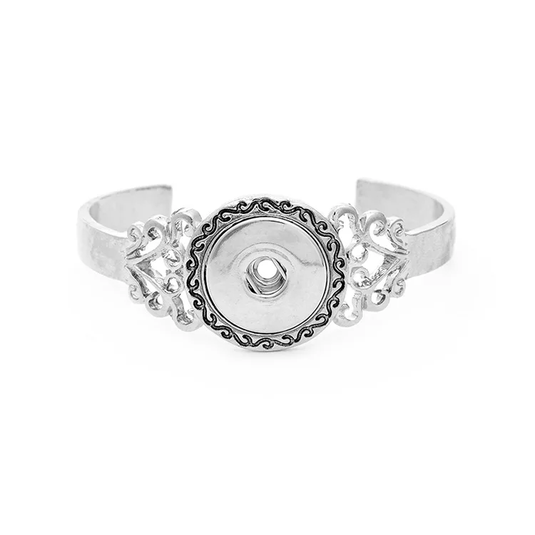 Papapress Новый 1 шт. Винтаж выдалбливают сердца металла оснастки jewelry браслет Fit 18 мм