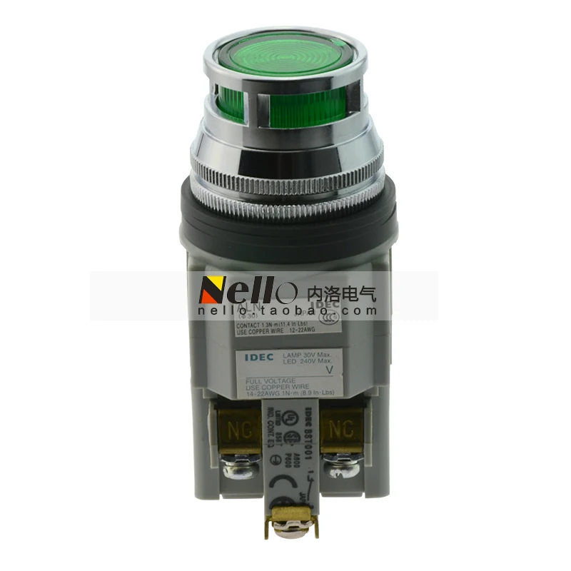 

[SA]Izumi IDEC 30mm illuminated pushbutton switch guard ALFN22211DNG self-resetting 1NO1NC--3pcs/lot