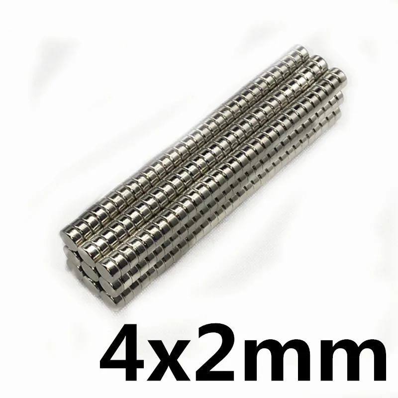 

100pcs bulk small round NdFeB disk magnet diameter 4mm x 2mm strong rare earth neodymium iron boron magnet