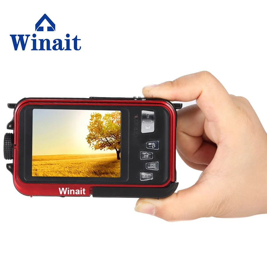 Winait Super 24Mp модная цифровая камера 1080P Full HD видео 2 7 + 1 8 дюйма двойной экран 3M