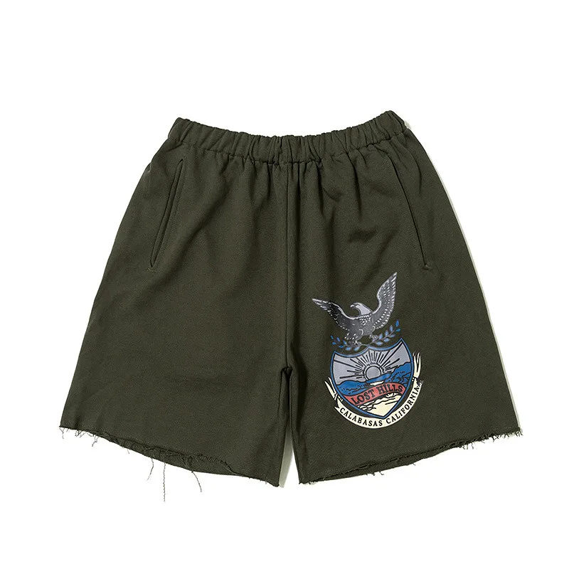 

Kanye West Season 6 Shorts Black Brown Solid Color Season 6 Shorts Drawstring Season 6 Shorts