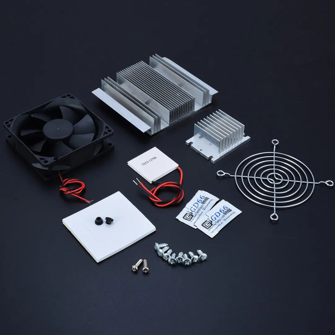 1pc Thermoelectric Peltier Refrigeration Cooler DC 12V Semiconductor Air Conditioner Cooling System DIY Kit