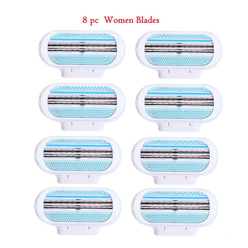 Женская безопасная бритва, лезвие для бритья для женщин, лезвия для бритвы, лезвия для бритвы, Сменная головка для Venuse, эпилятор для удаления волос - Цвет: 8pc