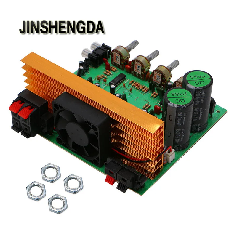 JINSHENGDA font b Amplifier b font Dual AC 24V In 2 1 Channel Digital font b