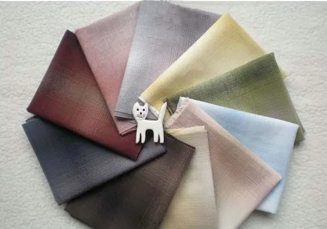 

50*70cm JM gradient Based on 10 colors,yarn dye fabric Patchwork DIY Specialty fabric for patchwork quilts 4pcs/lot
