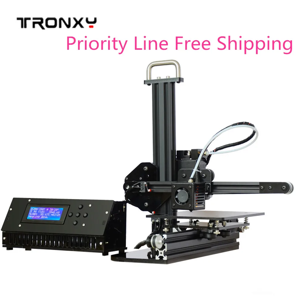 

Original Tronxy X1 Desktop 3D Printer LCD Screen 150mmx150mmx150mm build volume 0.4mm nozzle diameter aluminum SD Card tronxy x1