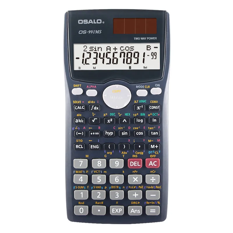 Student function science calculator double line display Exam solution