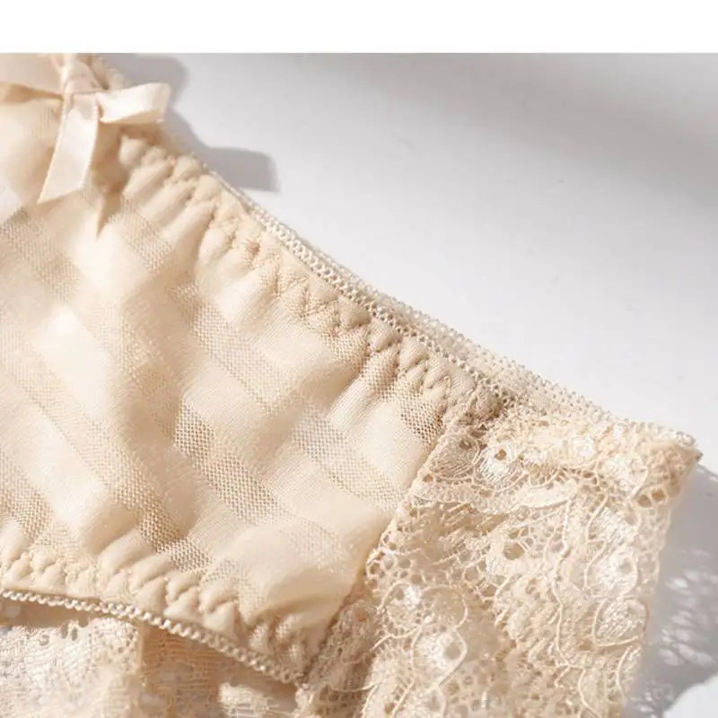 Oioninos Sexy Lace Ladies Panties Fashion Cozy Lingerie Tempting High Quality Cotton Low Waist for Woman 2019
