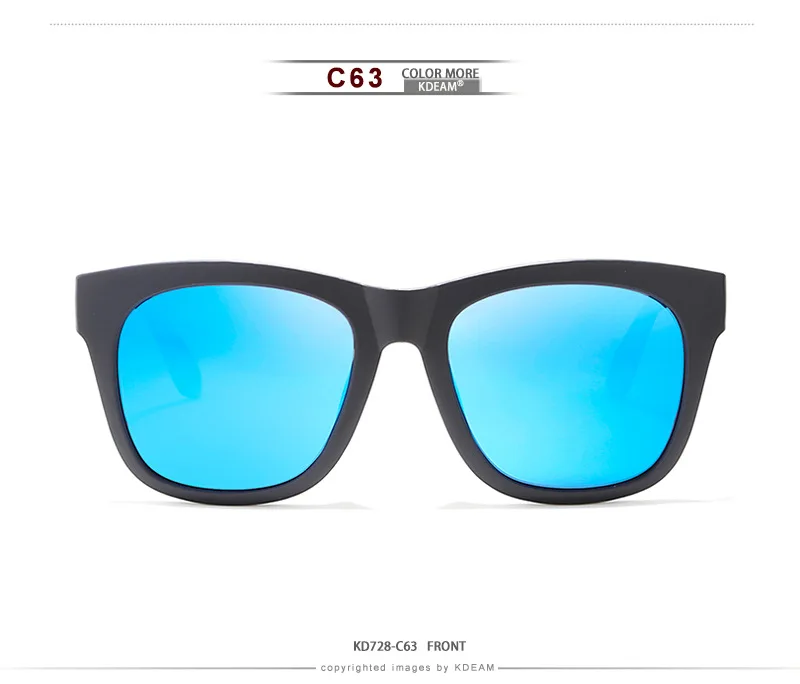 Новые поляризованные солнцезащитные очки KDEAM мужские UV400 спортивные солнцезащитные очки для вождения рыбалки Роскошные брендовые дизайнерские зеркальные очки с покрытием
