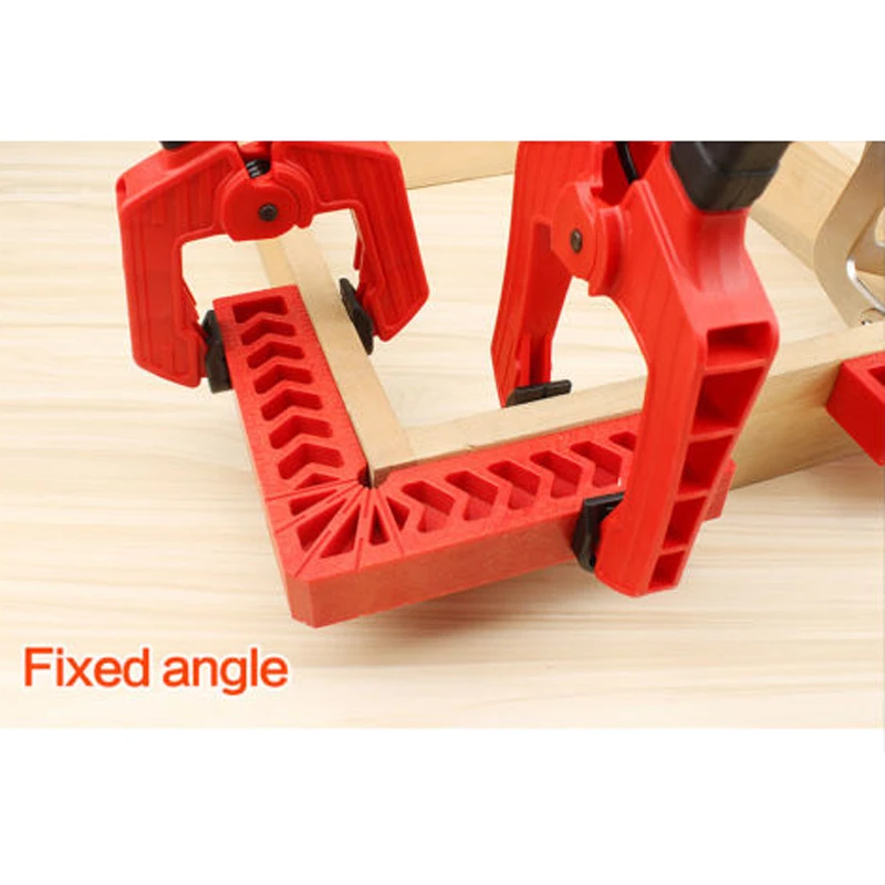 DWZ 4Pcs 90 Degree Plastic L Shape Corner Clamping Square Right Angle Clamps Ruler