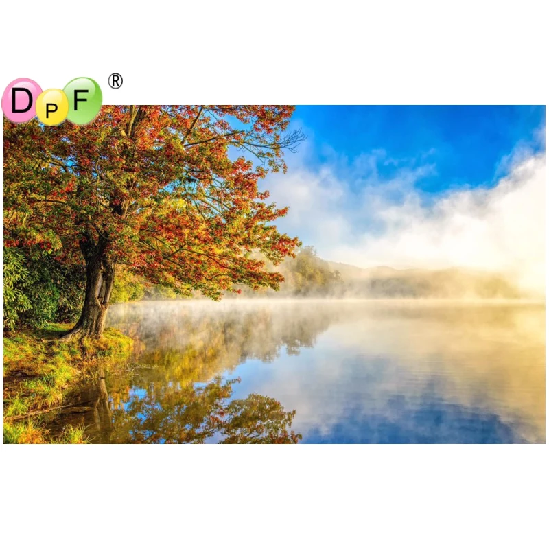 

DPF 5D DIY Diamond painting crystal Scenic 3D cross stitch pattern diamond embroidery Rhinestone full square Home Decor crafts