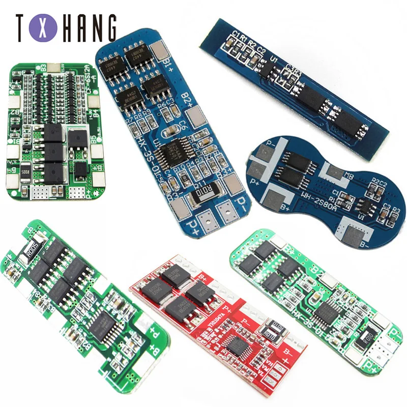 2S 3S 4S литий ионная литиевая батарея 18650 зарядное устройство PCB плата защиты BMS для