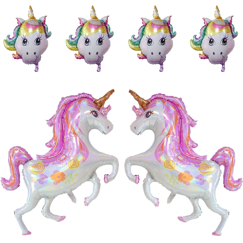 

Unicorn Party Balloon Decoration 1pcs Laser Unicorn Balloon Birthday Party Baby Shower Wedding Decoration Balloon Child Toy Gift