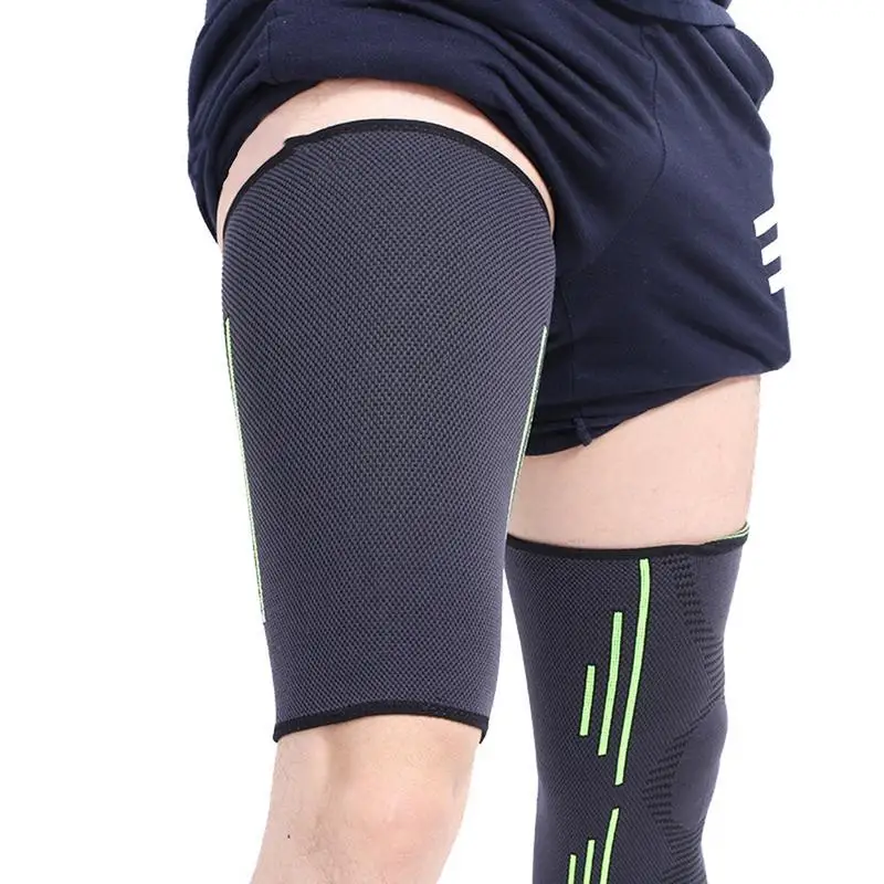 

Men's Sport Leg Warmers Compression Socks Running Riding Soccer Leg Protection Shin Guards Thigh Wrap Four-sided