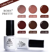 BORN PRETTY Coffee Series Nail UV Gel 5ml Soak Off UV Gel Vanish Long-lasting Manicure Nail Art Gel Polish