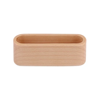 

Desktop Name Card Organizer Wooden Box Business Card Holder Wood Credit Card ID Card Storage Box Case For Desk Countertop