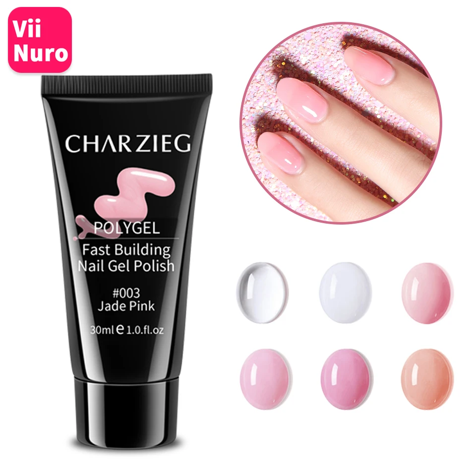 ViiNuro 30 мл Акриловая поли Poligel для наращивания ногтей 6 цветов УФ гель-лака