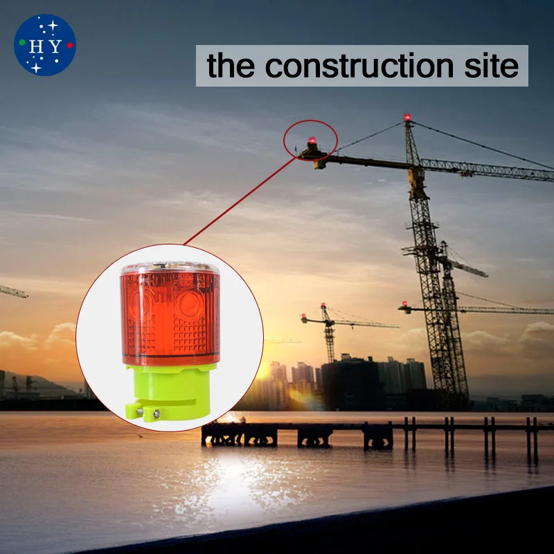 Светодиодный аварийный светильник на солнечной батарее/предупреждающий светильник на солнечной батарее s/светильник для маяка/светильник для дорожной Сигнализации s/лампа для башенного крана