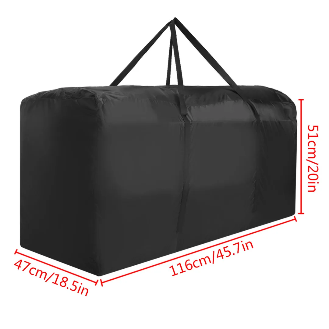 Mayitr Outdoor Garden Large Capacity Furniture Storage Bag Cushions Upholstered Seat Storage Bags Protective Cover