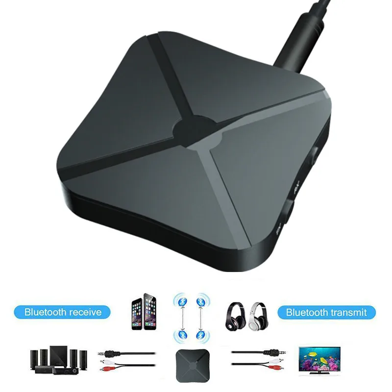 

Vacusg 2 in 1 Bluetooth 4.2 Audio Receiver & Transmitter Stereo Wireless Bluetooth Adapter With 3.5mm AUX Audio For TV MP3 Z2