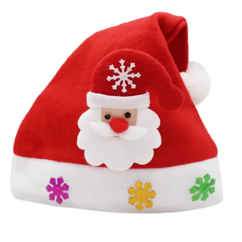 20 видов стилей детей взрослых Рождество Санта Клаус шляпа Блестки блесток аппликация вечерние колпачок для фотосессии - Цвет: E