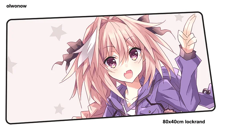 Fate Apocrypha mouse pad 80x40cm High quality mousepads best gaming mousepad gamer big personalized mouse pads keyboard pc pad - Цвет: Size 800x400x2mm