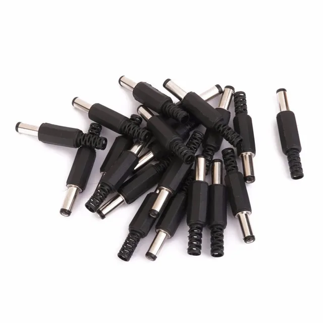 10pcs 5.5*2.1 DC Power Male Plug Adapter DC Jack Plug Jack Connector