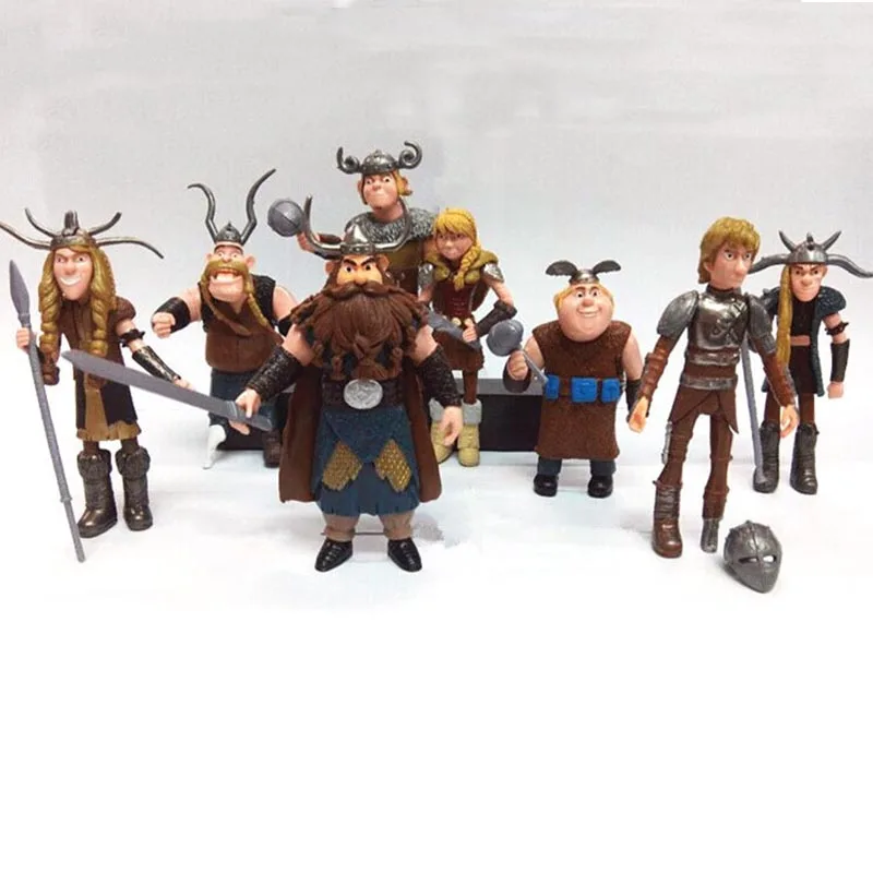 

8pcs How To Train Your Dragon 3 Toothless Cartoon PVC Figures Action Figure Toys Kids Collection Ornaments Kids Xmas Gift