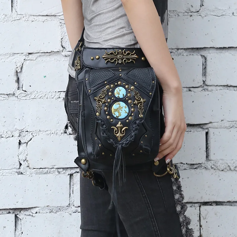 

Hot sale waist bag Female new steampunk one-shoulder handbag vintage cross body waist bag