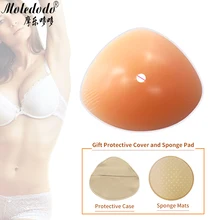 Silicone Breast Forms Triangle Fake Breast Mastectomy Fake Breast Prosthesis 500g for Postoperative Crossdresser Breasts D40 a cup 140g piece size2 fake boobs silicone breast forms realistic artificial silicone fake breast for mastectomy woman breasts