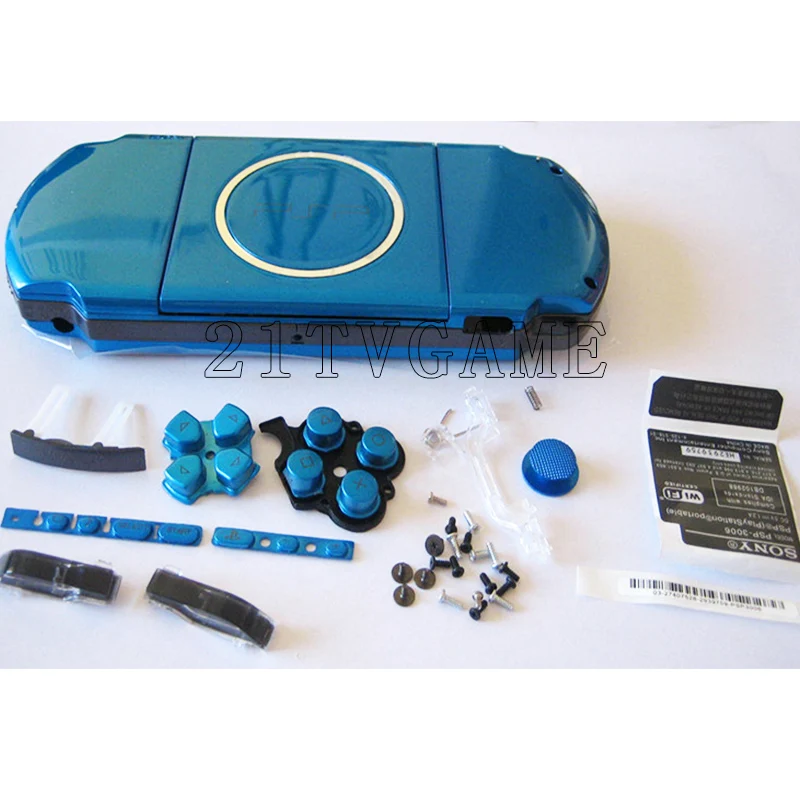 Чехол для игровой консоли PSP 3000 Сменный с полным корпусом и кнопками|case replacement|case