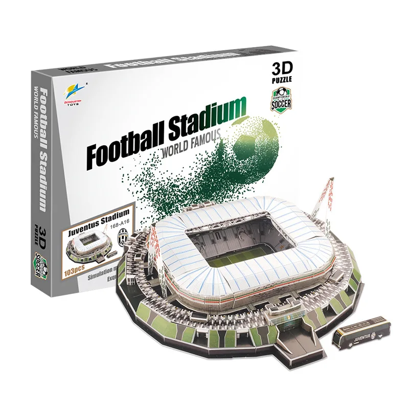 

World Famous Stadium 3D Paper Puzzle Football Field Assembly Model Kids DIY Puzzle Kids Football Field Model