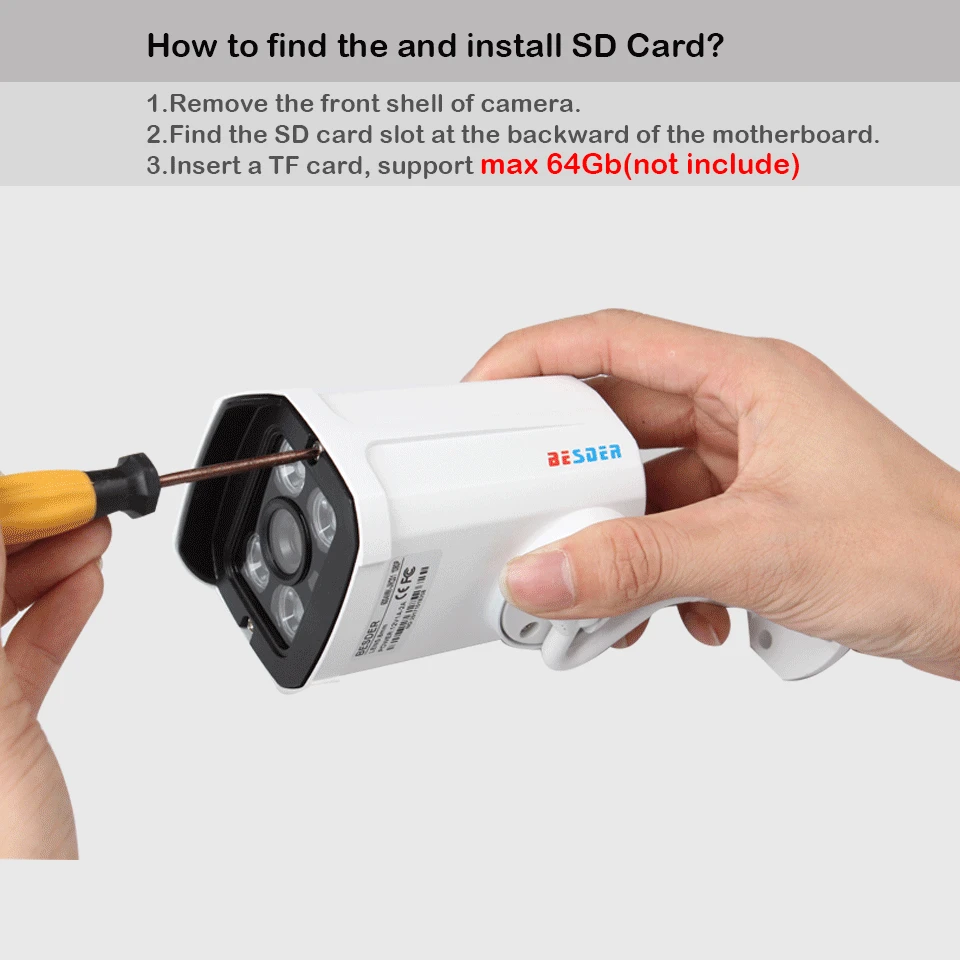 Купить besder алюминий металлический корпус безопасности видео с IP