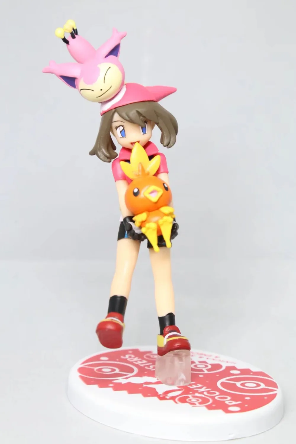 

2pcs/set 12cm May Skitty Pikachu go Pokeball Anime Action Figure PVC toys Collection figures for friend gift