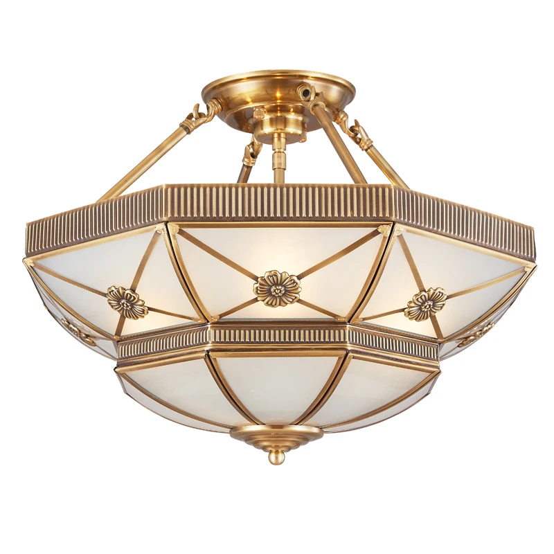 

Copper LED pendant Lights Dia.45cm 60cm with edison E27 led bulb warm white Balcony Aisle Entrance Lamp home decoration Indoor