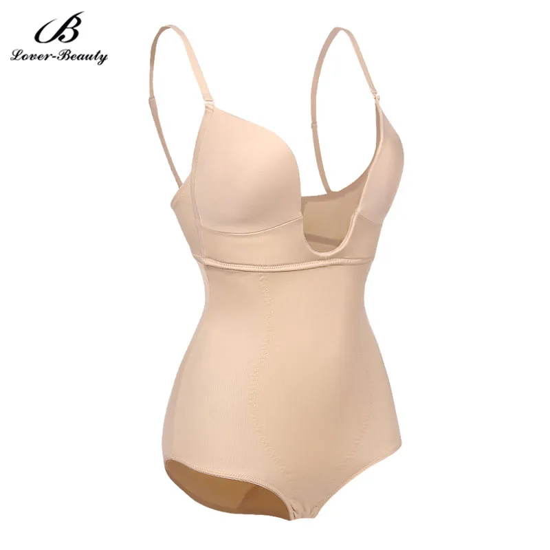Tanie Lover Beauty damska bezszwowa firma bielizna modelująca U Plunge kombinezon Bikini Backless stringi dolna część odchudzanie urządzenie do modelowania sylwetki FajasA