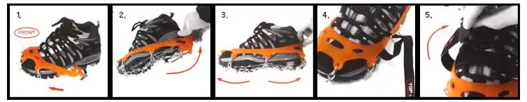 Уличные принадлежности для скалолазания простые восемь зубов кошки снегоступы противоскользящая обувь чехлы