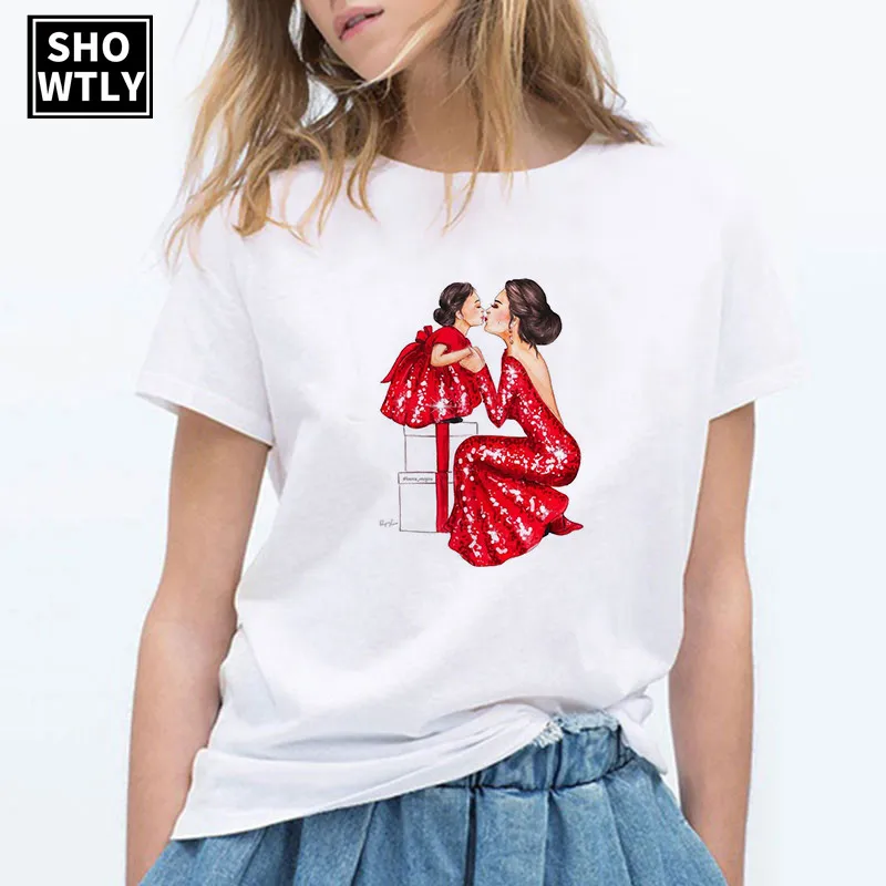 Футболка Showtly Mom life is the best женская футболка большого размера корейская модная
