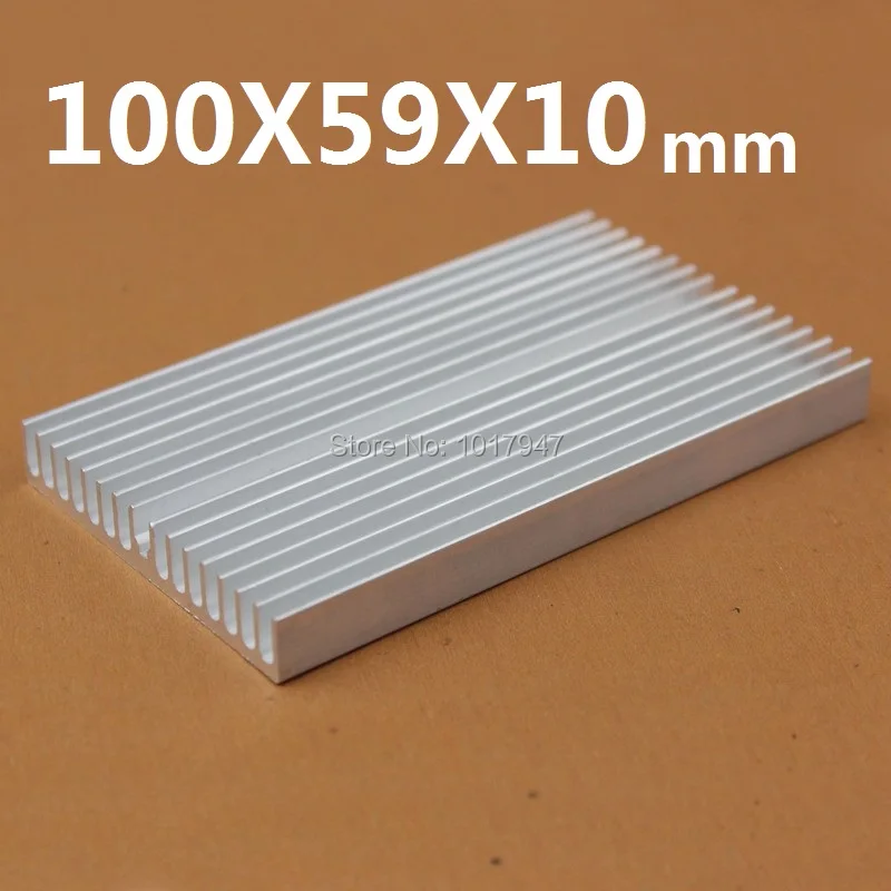 

2 Pieces lot 100x59x10mm Aluminum Heatsink Radiator For Chip LED Computer