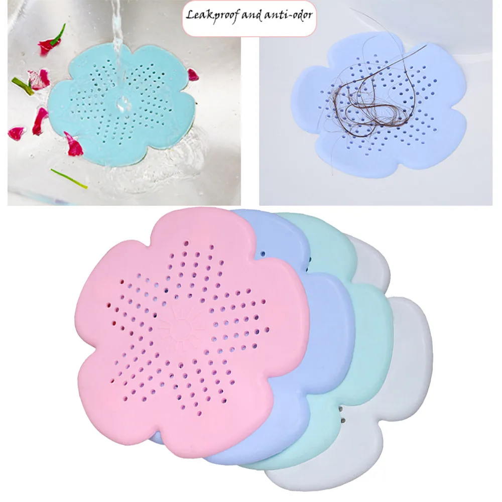 

Cherry filter hair debris Cherry Blossom Sewer Drainage Filter Bathroom Sink Plug Anti-blocking colanders strainers j0626