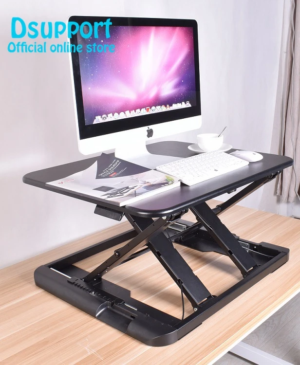 

New ariva Ultra thin EasyUp Height Adjustable Sit Stand Desk Riser Foldable Laptop Desk Stand Notebook/Monitor Holder Stand LD04