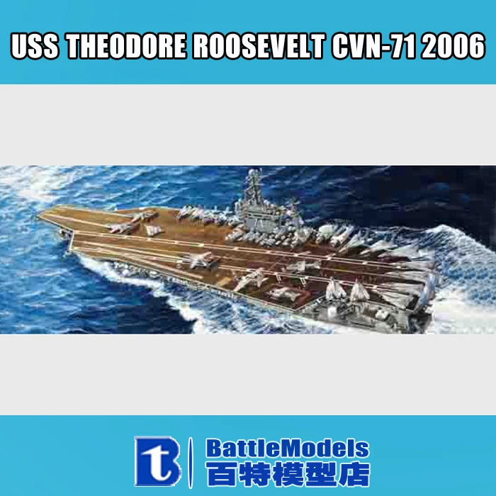 

Trumpeter MODEL 1/700 SCALE  military models #05754 USS THEODORE ROOSEVELT CVN-71 2006 plastic model kit