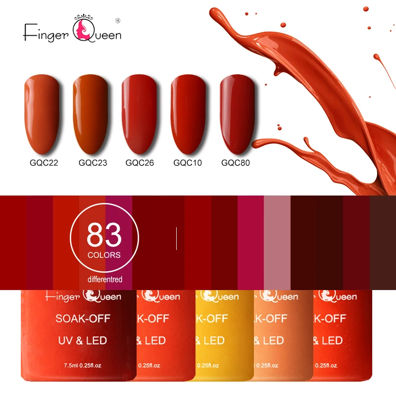 

FingerQueen GQC01 famous Brand Glass Bottle 18Colors 7.5ml Nail Art Nail Gel Polish Magnet Effect UV LED Gel Nail Polish Uv Gel