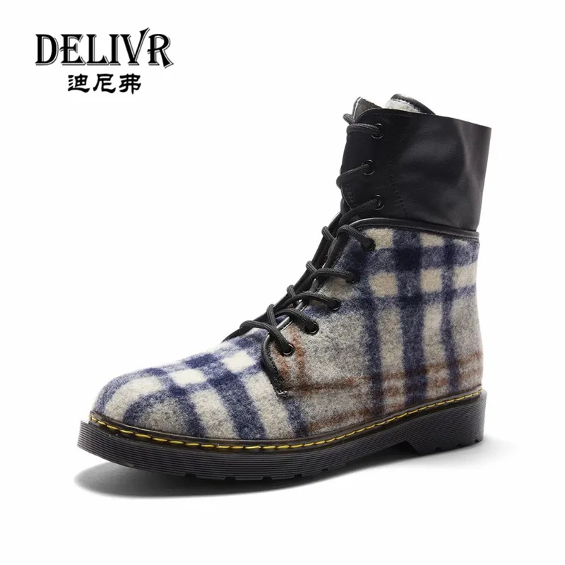 

Delivr Winter Ankle Boots Men 2019 Newest Fashion Personalized Mens Shoes Casual High Top New England High Top Casual Boots Man
