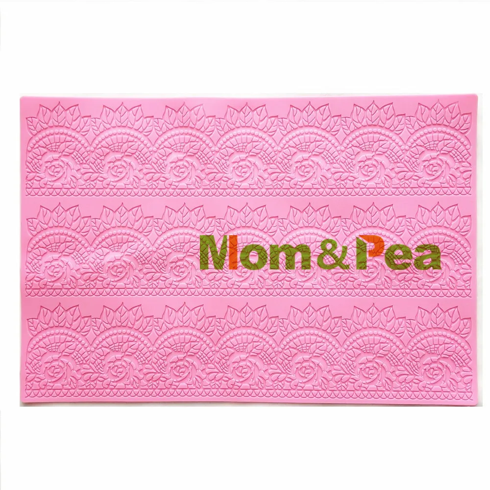 Бесплатная доставка кружевная форма Mom & Pea GX184 украшение для торта 3D из мастики